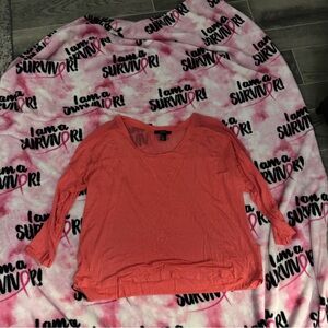 Forever 21 Vibrant Coral Blouse